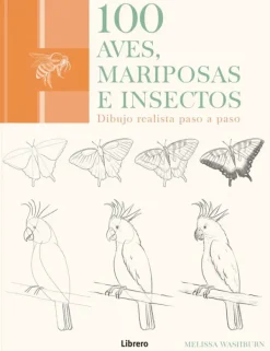 Librero Arte-100 aves, mariposas e insectos