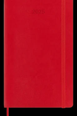 Ed. Moleskine Agendas Moleskine-Agenda 2025 - Semanal - Tapa blanda - Large - Rojo escarlata