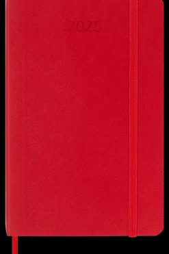 Ed. Moleskine Agendas Moleskine-Agenda 2025 - Semanal - Tapa blanda - Pocket - Rojo escarlata