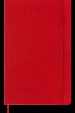Ed. Moleskine Agendas Moleskine-Agenda 2025 - Semanal - Tapa dura - Large - Rojo escarlata