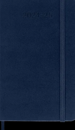 Ed. Moleskine Agendas Moleskine-Agenda 18 meses 2024/2025 - Semanal - Tapa dura - Pocket - Azul Zafiro
