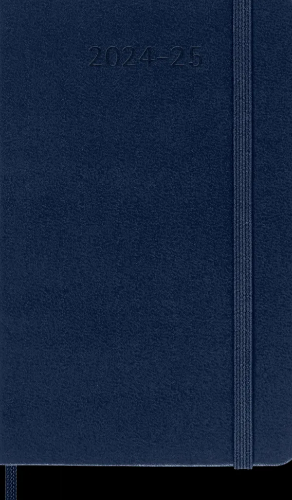 Ed. Moleskine Agendas Moleskine-Agenda 18 meses 2024/2025 - Semanal - Tapa dura - Pocket - Azul Zafiro