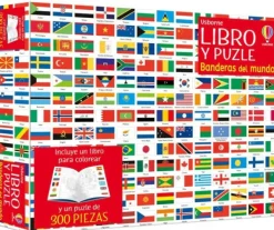 Usborne Actividades Y Puzzles-Banderas del mundo. Libro y puzle (300 piezas)