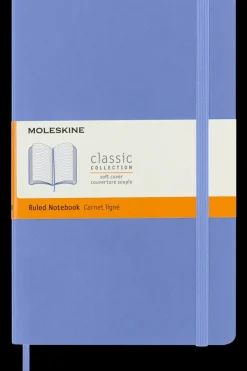 Ed. Moleskine Cuadernos Clásicos-Cuaderno Clásico - Tapa Blanda - Large - Azul hortensia - De rayas