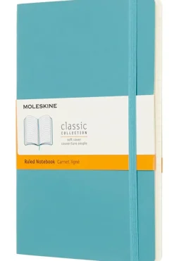 Ed. Moleskine Cuadernos Clásicos-Cuaderno Clásico - Tapa Blanda - Large - Azul arrecife - De rayas