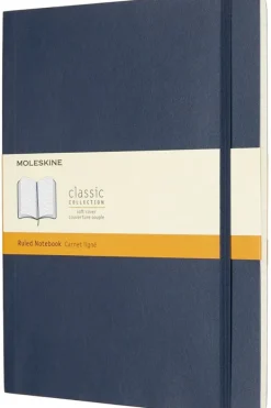 Ed. Moleskine Cuadernos Clásicos-Cuaderno Clásico - Tapa Blanda - XL - Azul zafiro - De rayas
