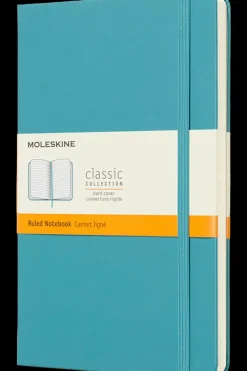 Ed. Moleskine Cuadernos Clásicos-Cuaderno Clásico - Tapa dura - Large - Azul arrecife - De rayas